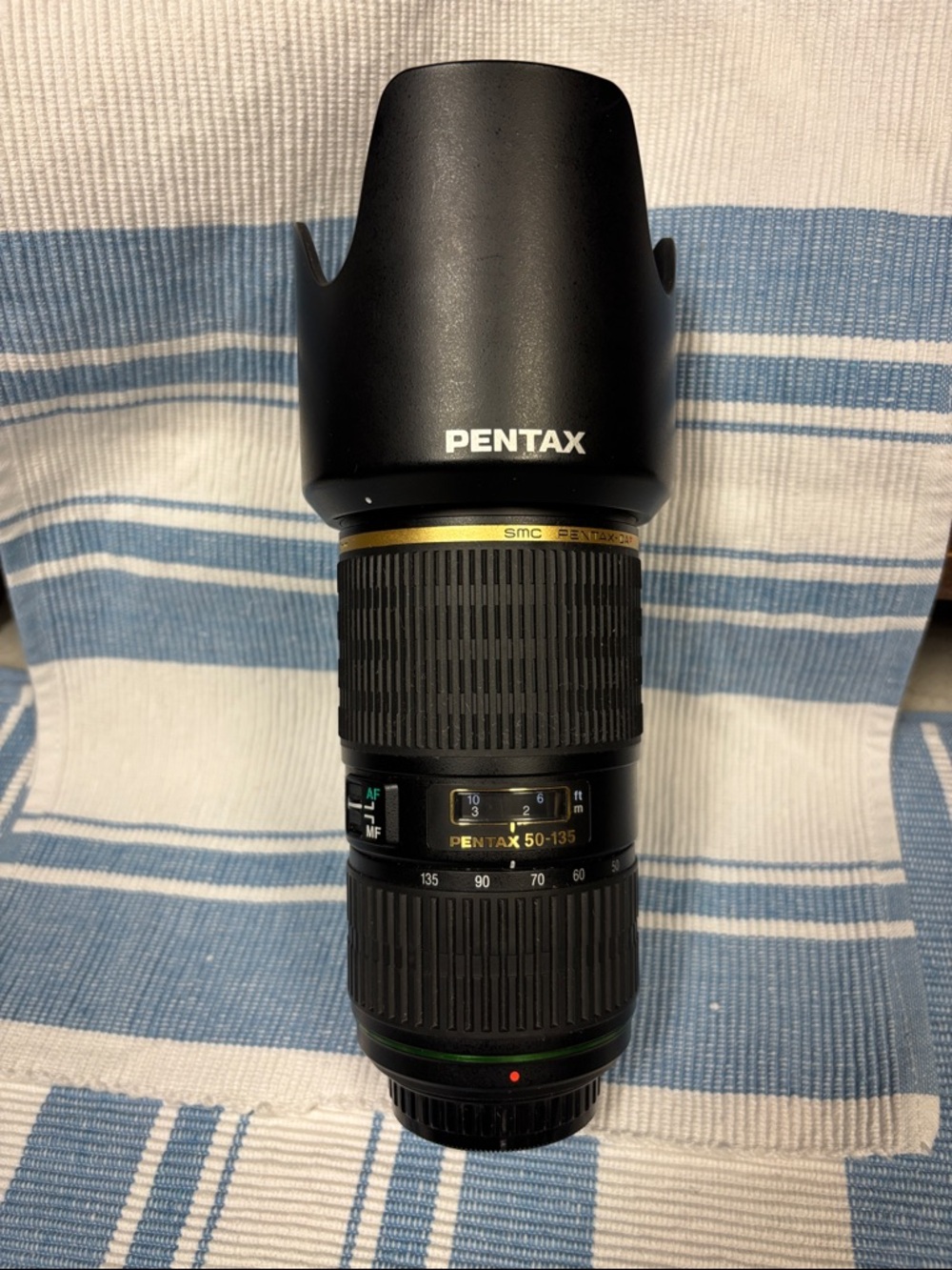 Pentax Black 50-135mm Telephoto Zoom Lens with Hood